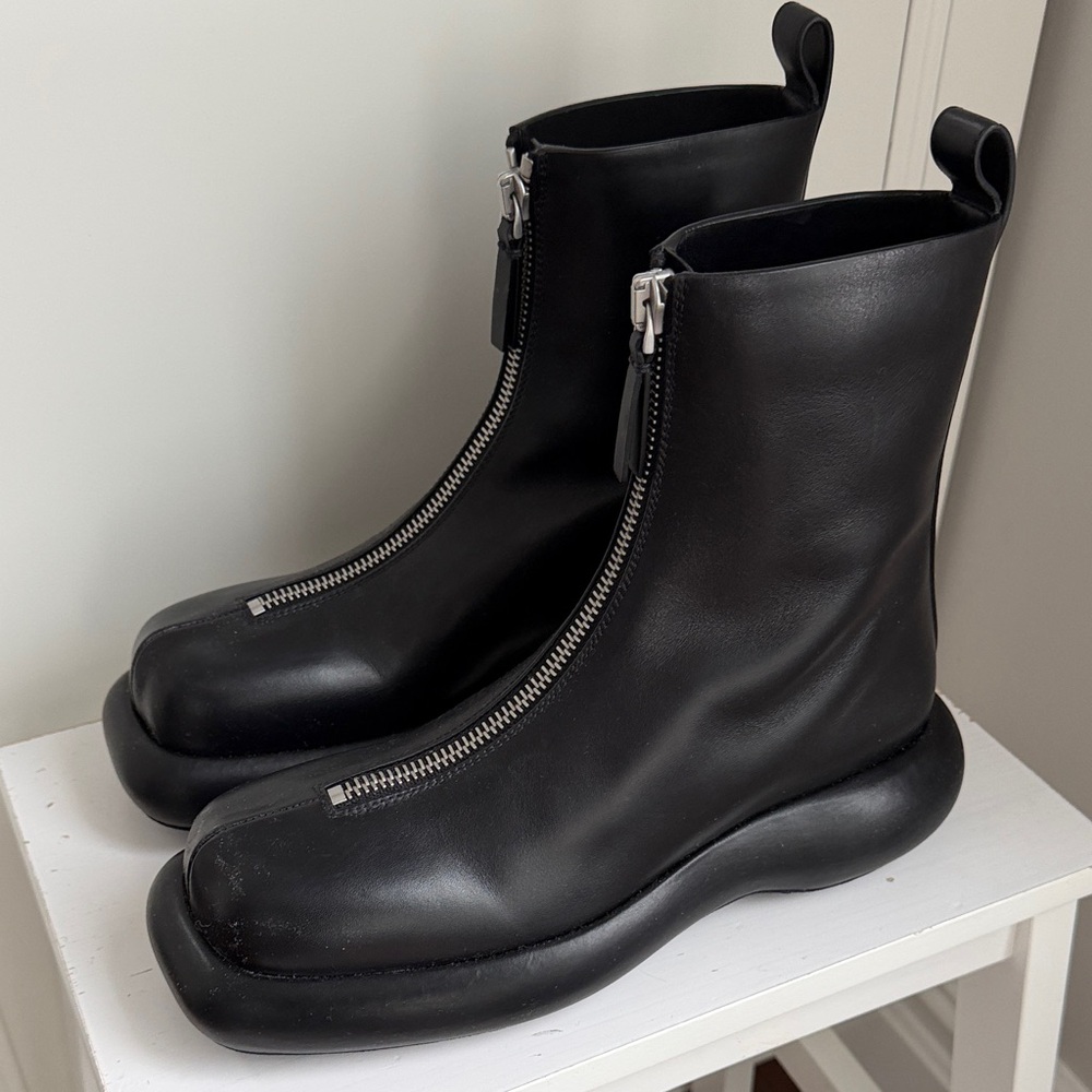 Black Zippered Jil Sander Boots